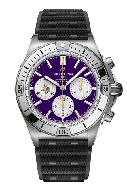 Review Breitling CHRONOMAT B01 42 NFL MINNESOTA VIKINGS EDITION Replica Watch AB01342B1K4S1